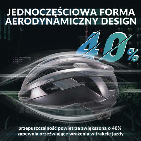 ROCKBROS kask rowerowy kolarski unisex dla dorosłych, dostępny w rozmiarach M (54-58 cm) i L (58-62 cm), lekki i wygodny, zapewniający optymalną ochronę podczas jazdy na rowerze.