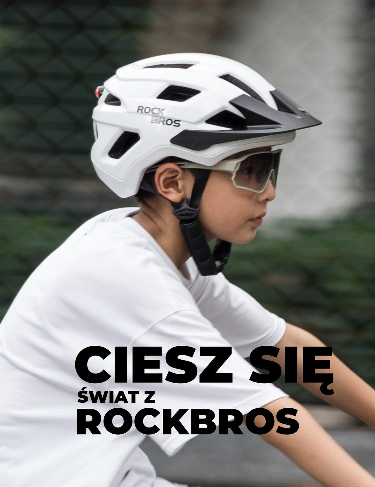 ROCKBROS Kaski Dla Dzieci Można Zamontować Regulowane Oświetlenie Pojazdu-LK-67 Kaski