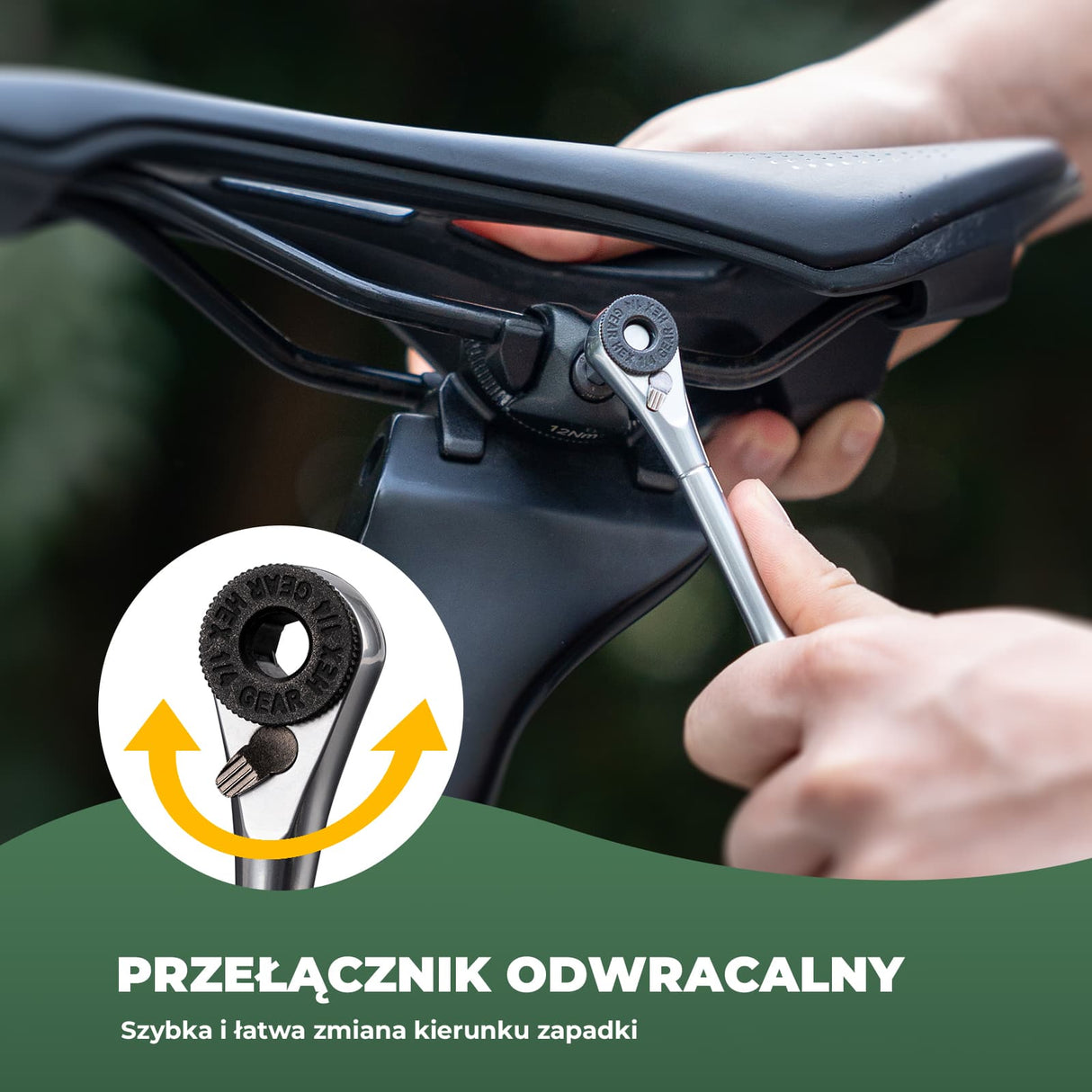 ROCKBROS Klucz z Grzechotką Rowerową 8w1 - TG-8601 Narzędzia do naprawy roweru