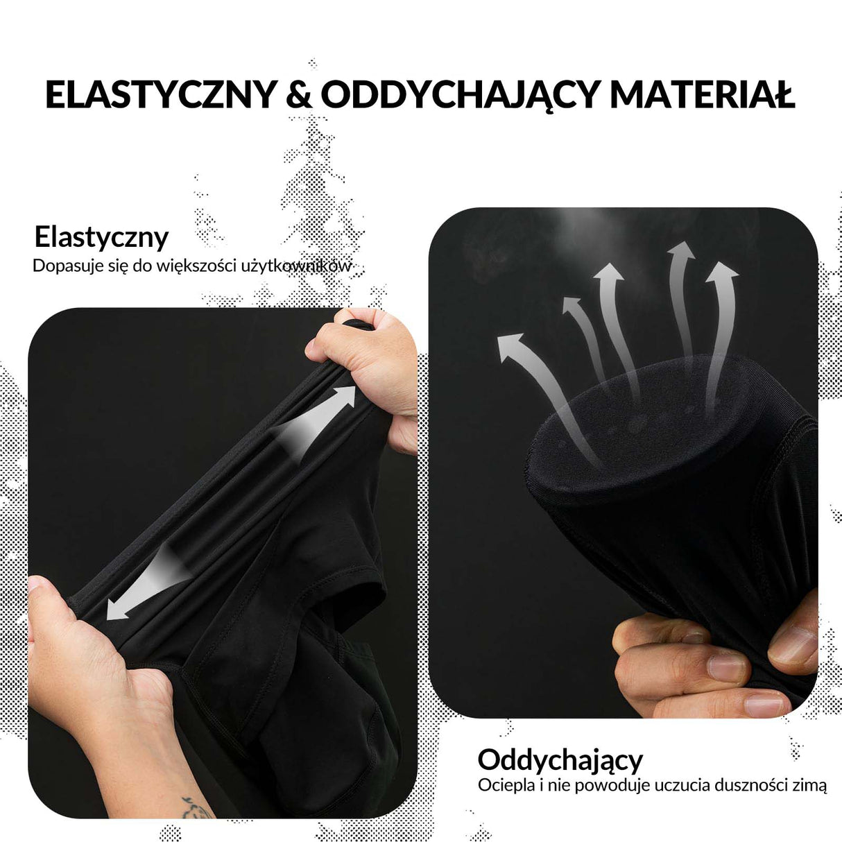 ROCKBROS Kominiarka Dziecięca Uniwersalna Termiczna Zimowa Narciarska dla Dzieci Kominiarki