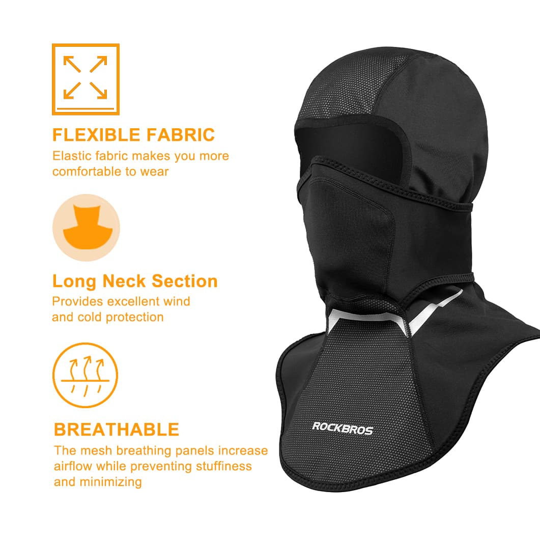 ROCKBROS Kominiarka Rowerowa, Ciepła, Wiatroszczelna Dla Mężczyzn/Kobiet Kominiarki