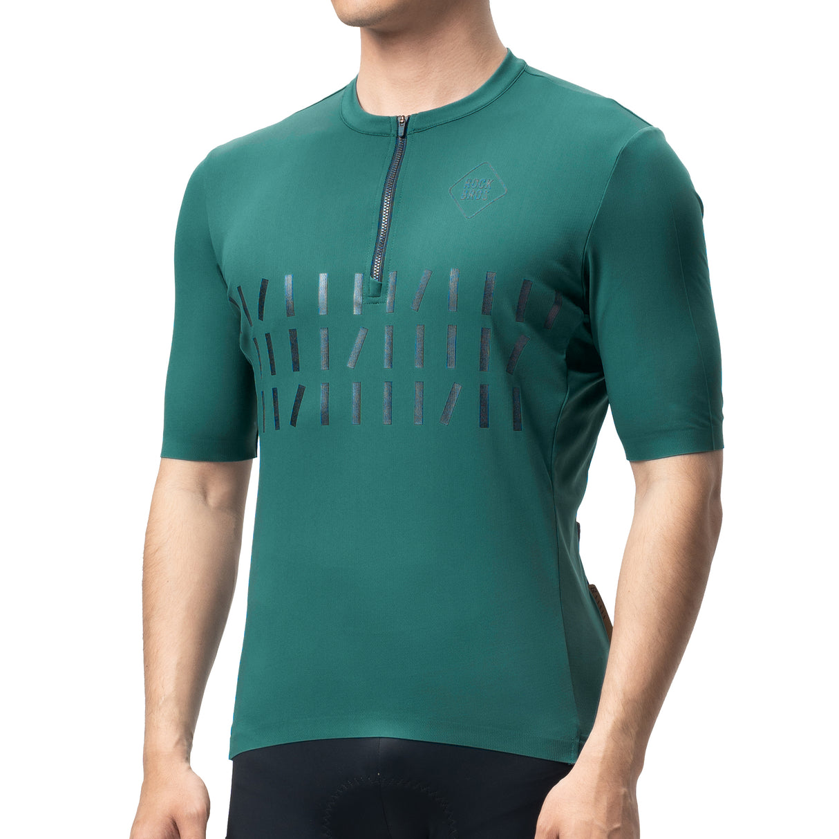 ROCKBROS Koszulka rowerowa z krótkim rękawem i zamkiem 1/2-YDDX008 Koszulki