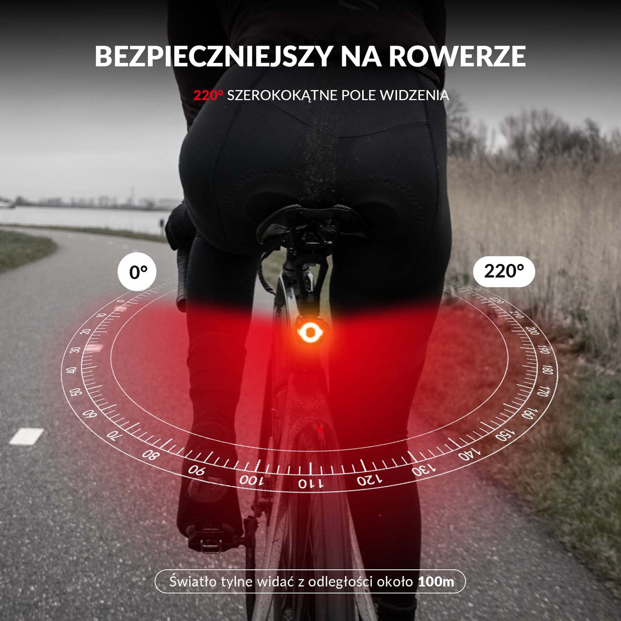 ROCKBROS Tylne Światło Rowerowe LR-06K Światła rowerowe