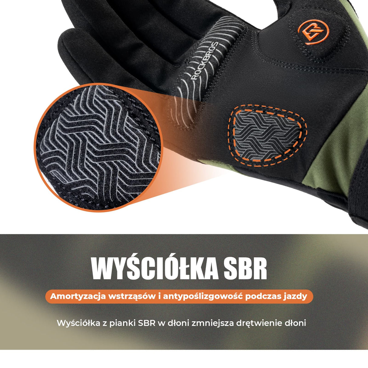 ROCKBROS Rękawiczki Rowerowe Długie z Ekranem Dotykowym Wiosna i Jesień-S379 Rękawiczki