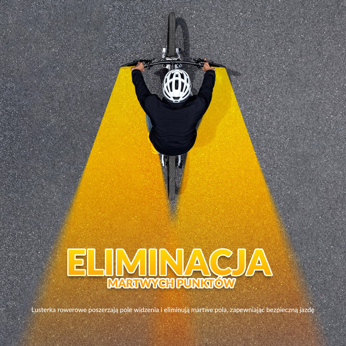 ROCKBROS Regulowane Lusterko Rowerowe ze Stali Nierdzewnej Lusterko rowerowe