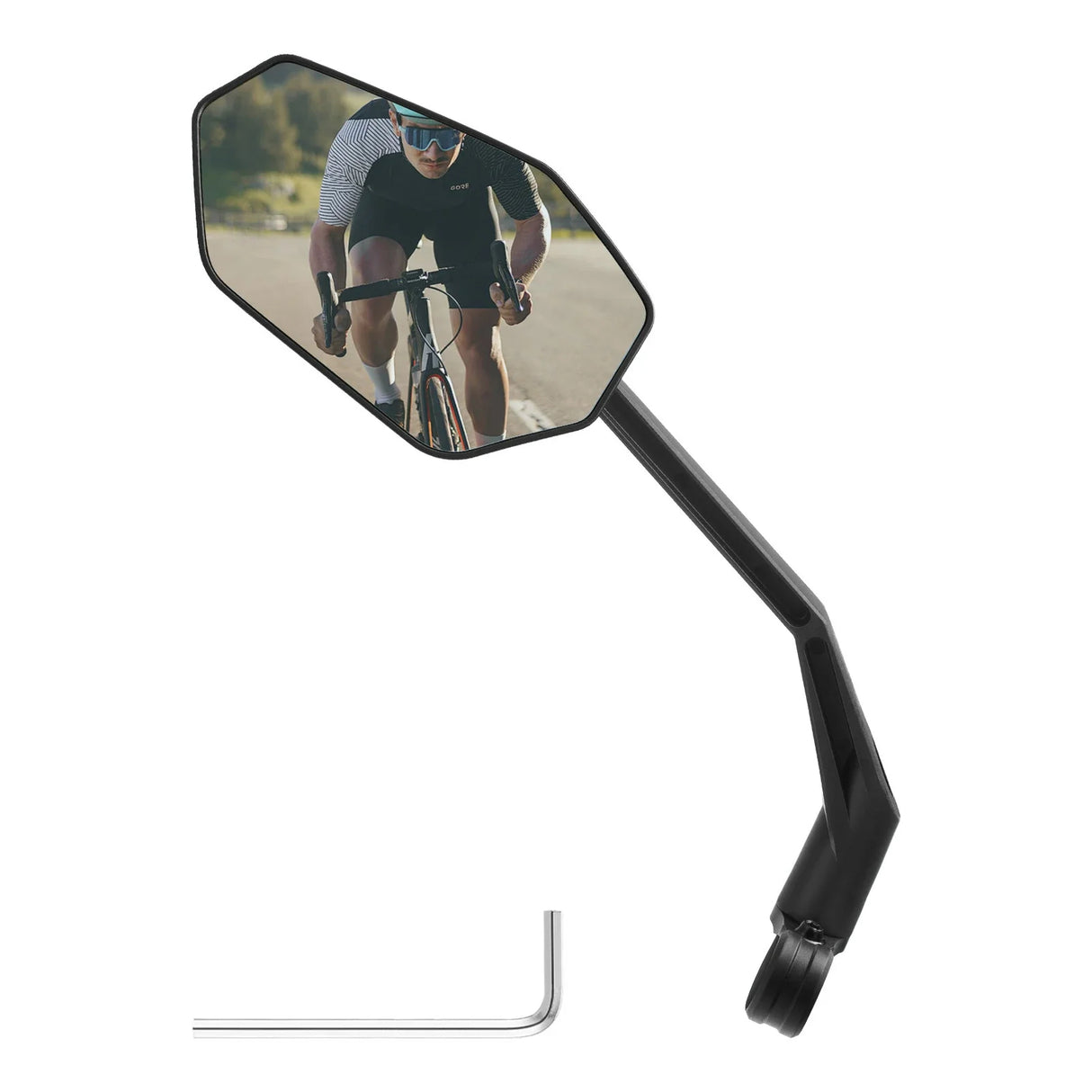 ROCKBROS Lusterko Rowerowe Regulacja 360° i Szkło HD o Wysokiej Rozdzielczości-F-253A Lusterko roweroweLewo