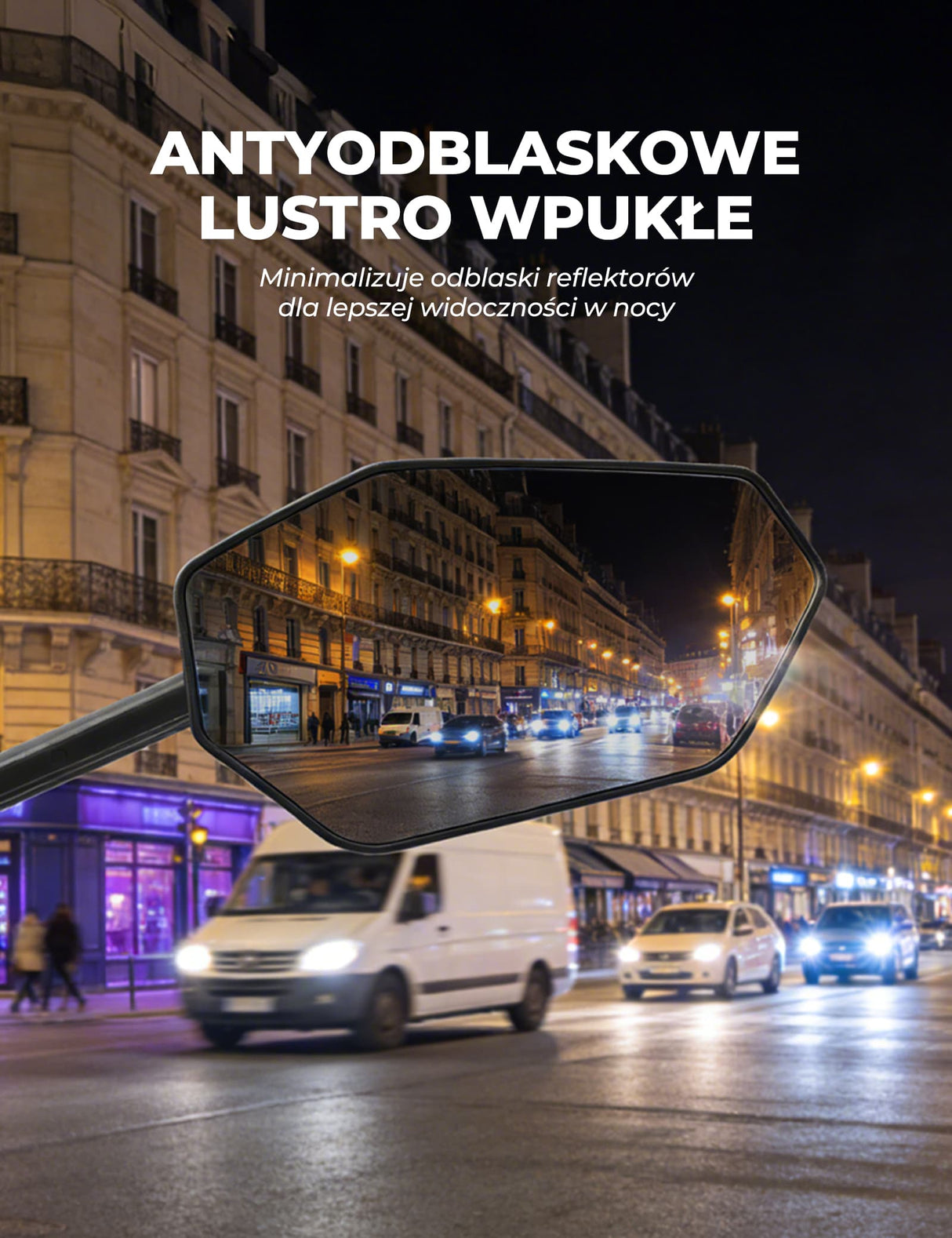 ROCKBROS Lusterko Rowerowe Regulacja 360° i Szkło HD o Wysokiej Rozdzielczości-F-253A Lusterko rowerowe