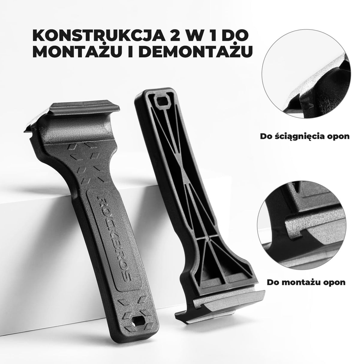 ROCKBROS Łyżka do Opon Rowerowych 2 W 1 Ultralekkie I Wytrzymałe-NLQTB-001 Narzędzia do naprawy roweru