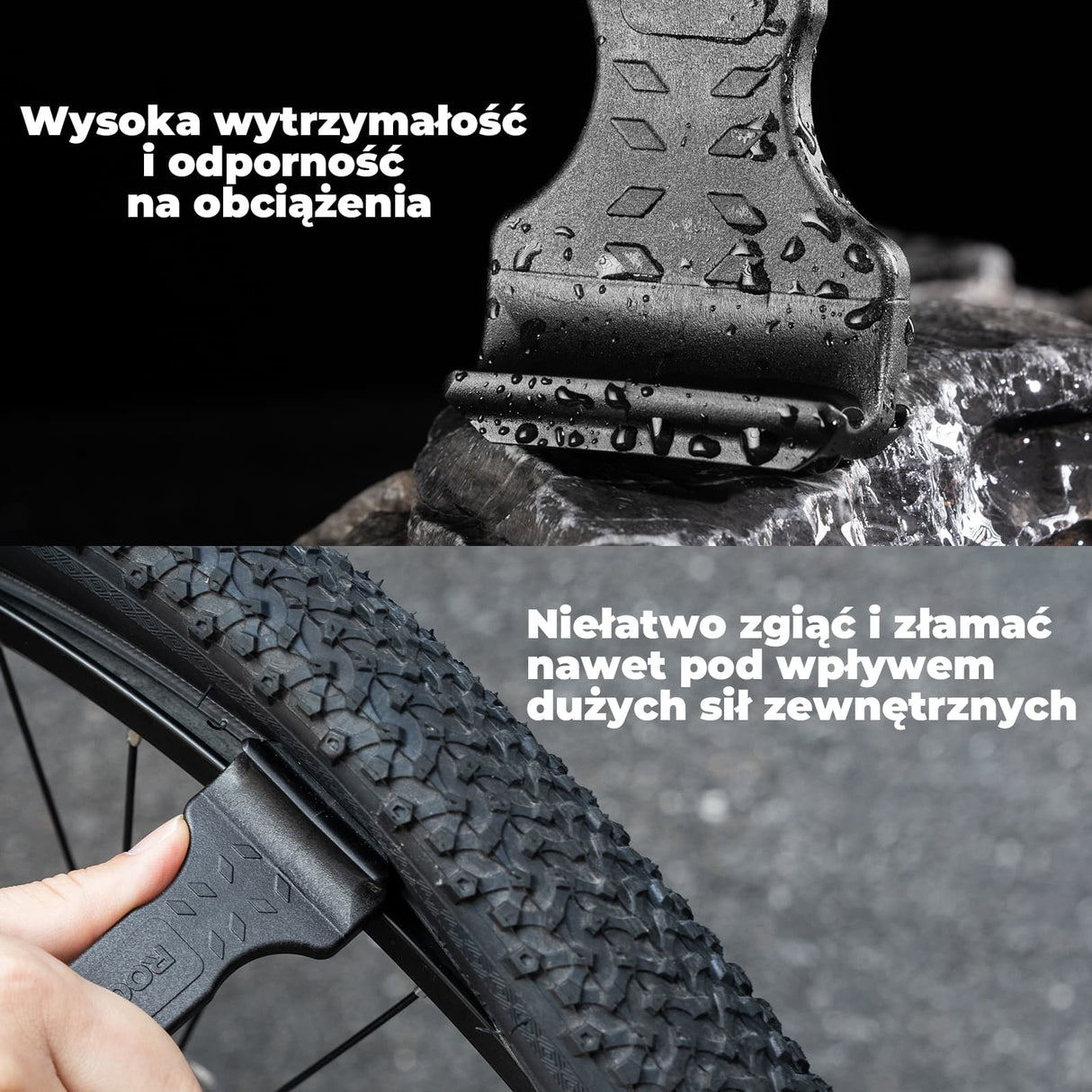 ROCKBROS Łyżka do Opon Rowerowych 2 W 1 Ultralekkie I Wytrzymałe-NLQTB-001 Narzędzia do naprawy roweru