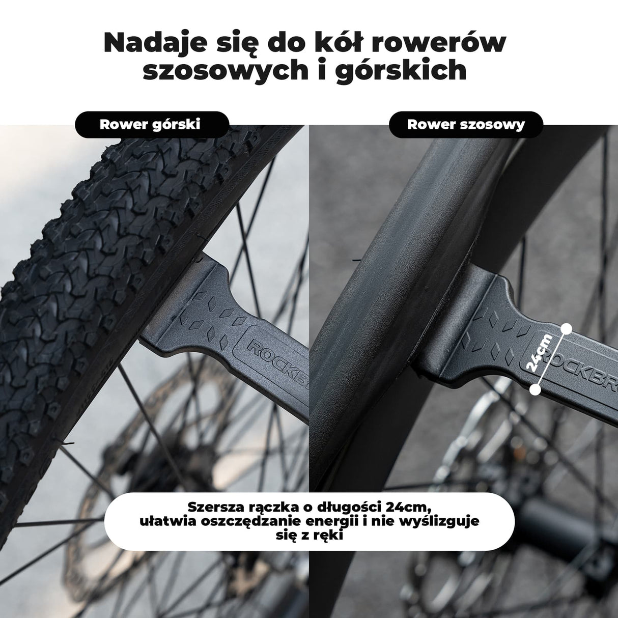 ROCKBROS Łyżka do Opon Rowerowych 2 W 1 Ultralekkie I Wytrzymałe-NLQTB-001 Narzędzia do naprawy roweru