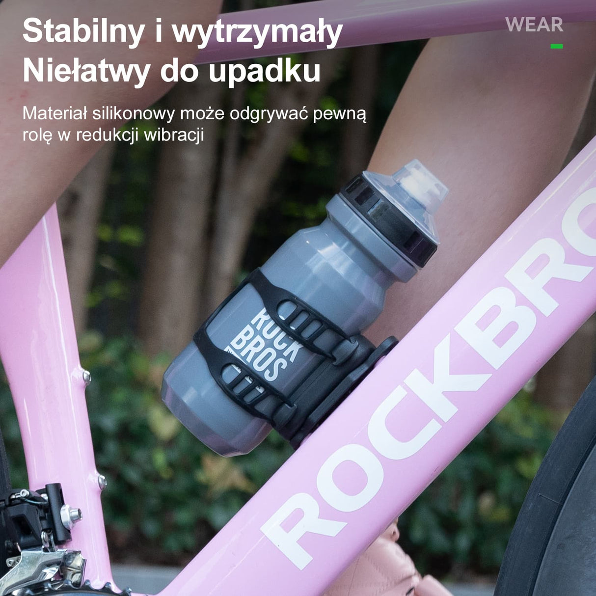 ROCKBROS Uchwyty na Bidon Magnetyczny z Wodą z Paskami-S01UV Uchwyty na bidon