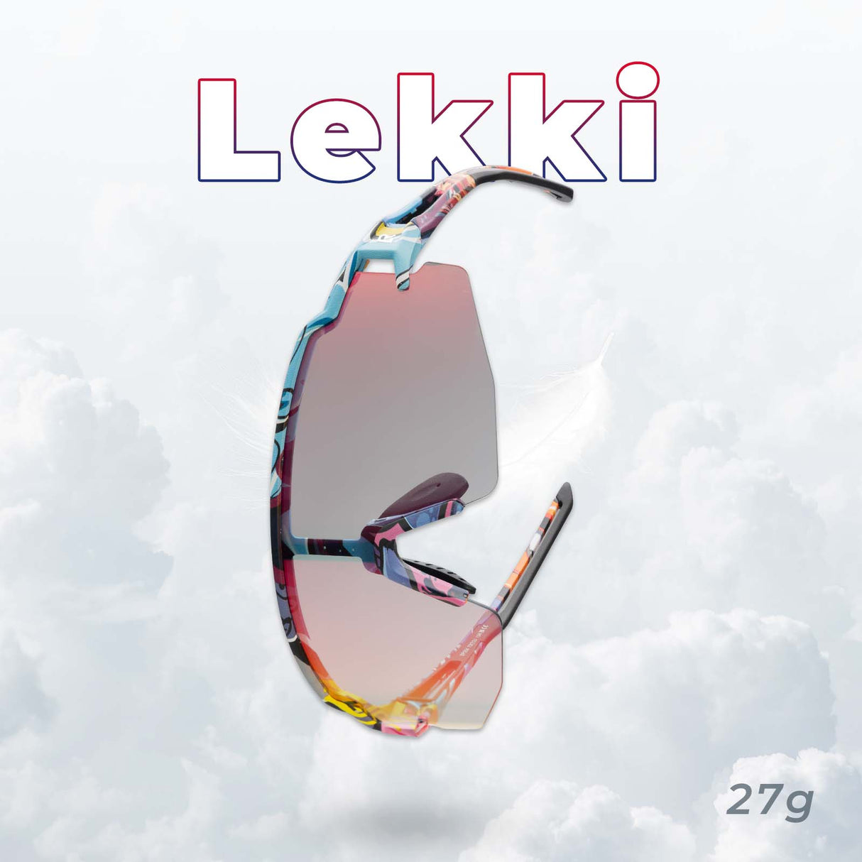 ROCKBROS ROCKBROS Malowane Okulary Rowerowe Fotochromowe Okulary Kolarskie Wiatroszczelne UV400 Okulary i gogle