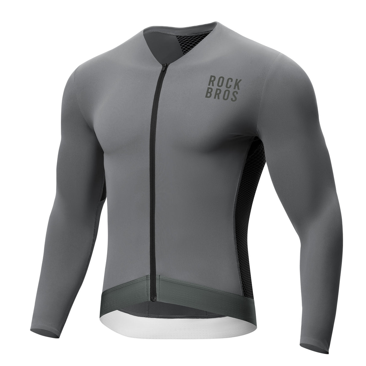 Męska Koszulka Rowerowa z Długim Rękawem Szybkoschnący-YDCX005