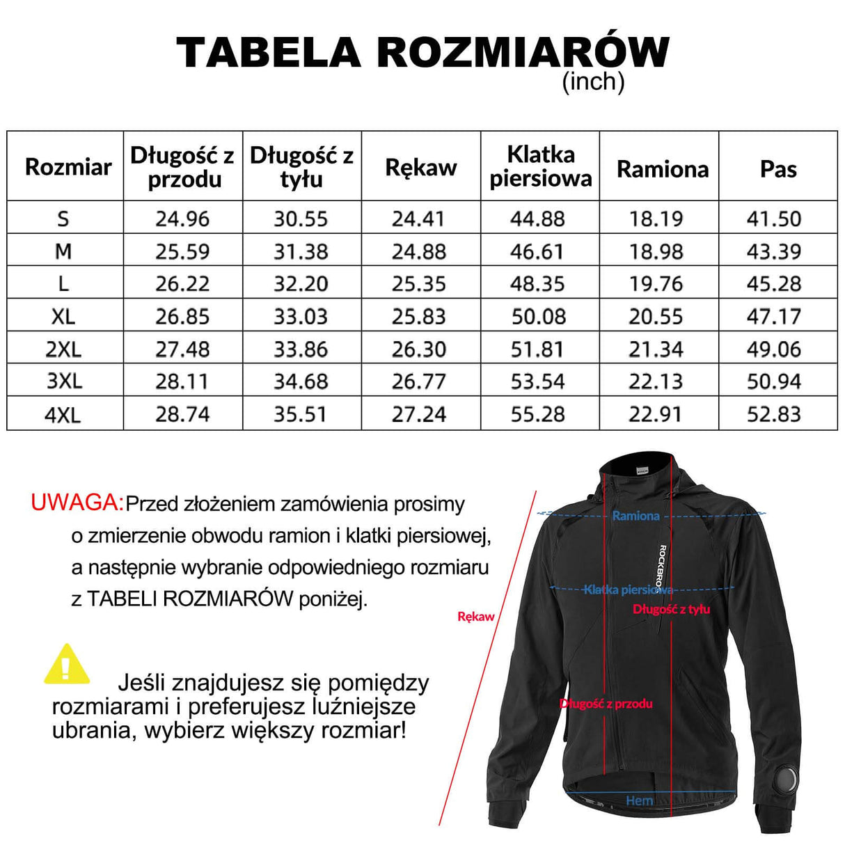 ROCKBROS ROCKBROS Męska Kurtka Rowerowa Elastyczna Kurtka Miękkie Powłoki Softshell M-4XL Kurtki