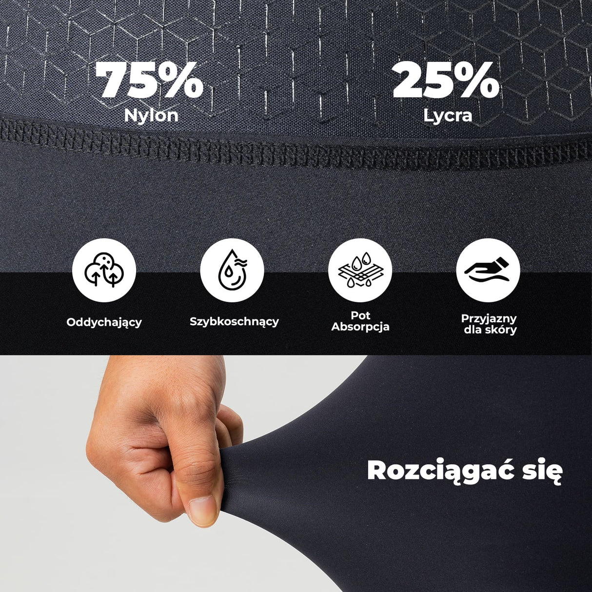 ROCKBROS Męskie Spodenki Rowerowe Endurance Z Elastic Interface® Wkładką - YDDK013 Spodenki