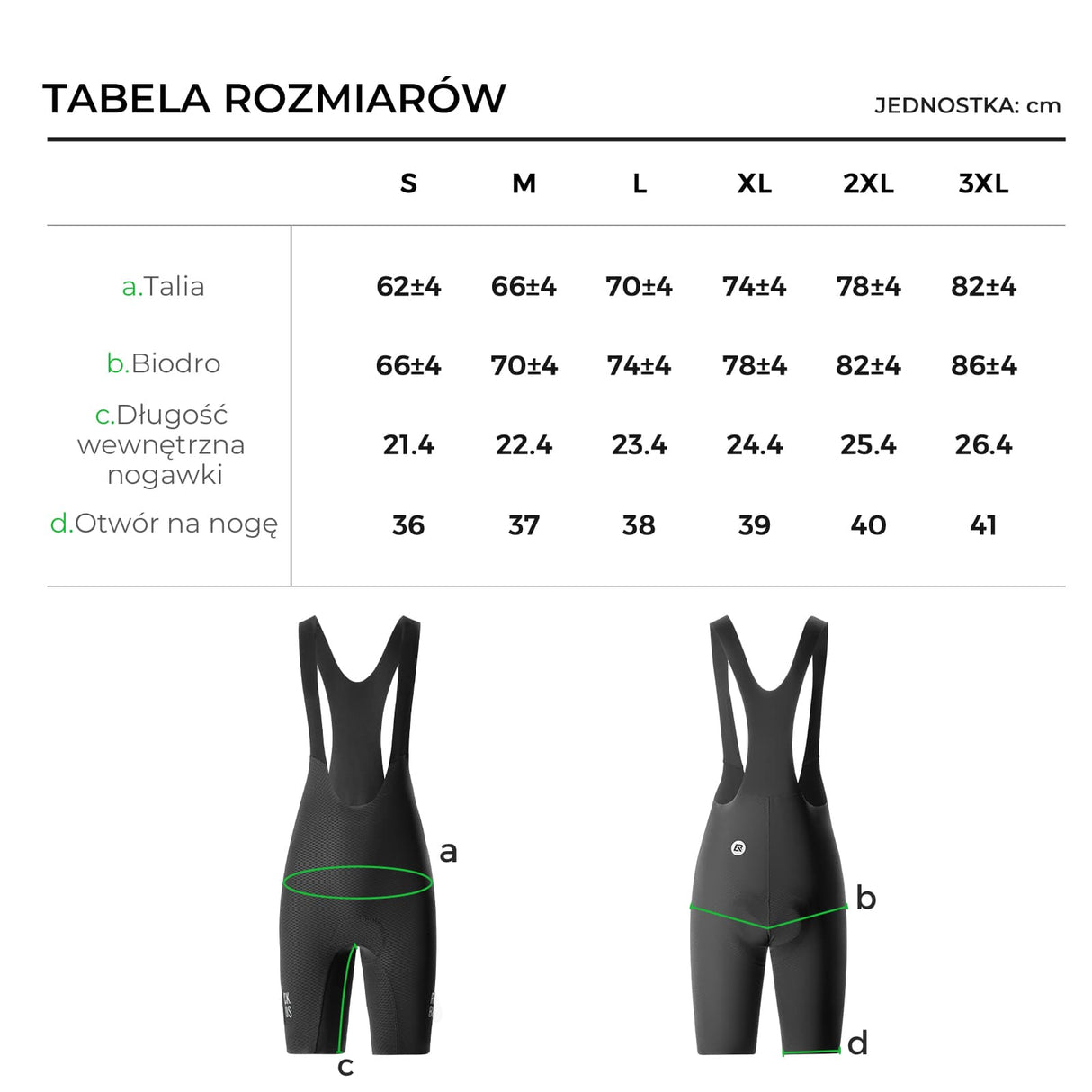 ROCKBROS Męskie Spodenki Rowerowe na Szelkach Spodnie rowerowe na szelkach