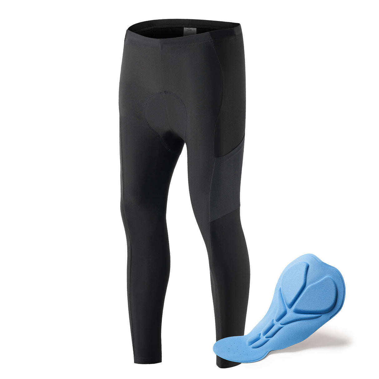 ROCKBROS ROCKBROS Męskie Spodnie Rowerowe Wyściełane Długie Kompresyjne Spodnie z Kieszeniami S-4XL GetryS (azjatycki) = XS (europejski)