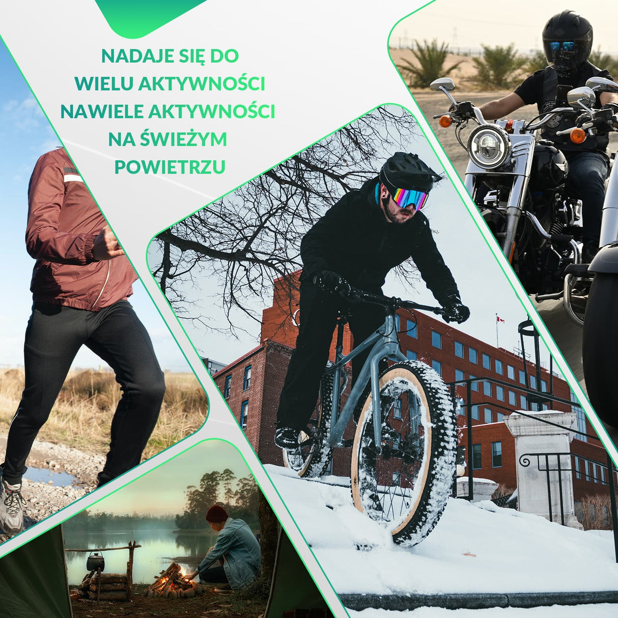 ROCKBROS Męskie Zimowe Spodnie Rowerowe Z Elastycznego Polaru-YPK043 Spodnie