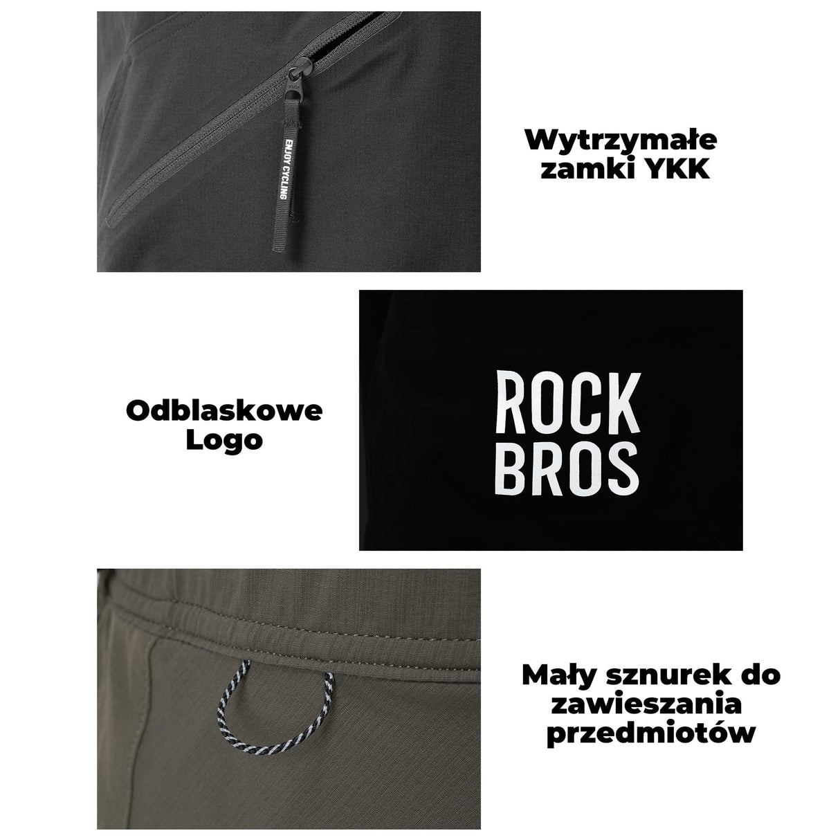ROCKBROS Męskie Szorty Sportowe Innowacyjny Pasek Magnetyczny-YDDK015 Spodenki