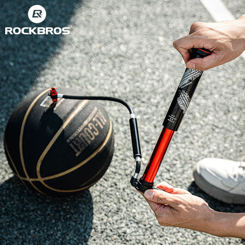 ROCKBROS Mini Pompka Rowerowa 220PSI Wysokociśnieniowa Aluminiowa Podwójna Głowica Pompki-LD-0510 Pompki rowerowe