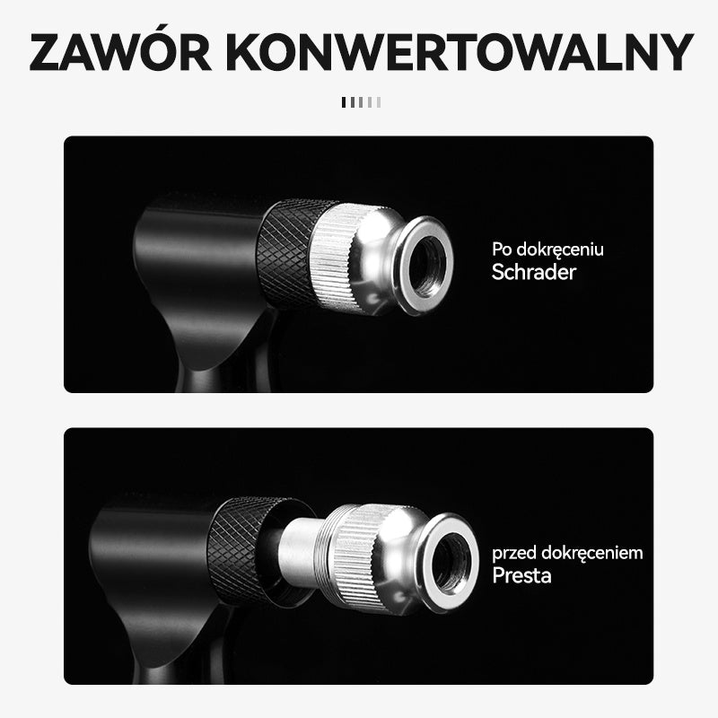ROCKBROS Mini Pompka Rowerowa Classic 130 PSI z Zaworem Amerykańskim/Presta Schrader-PB011 Pompki rowerowe