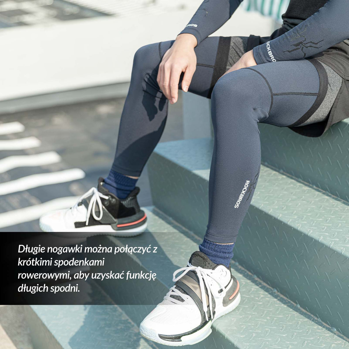 ROCKBROS ROCKBROS Ochraniacze Sportowe na Ręce Ocieplacze Rękawy Wiatroodporne Długie unisex Nogawki