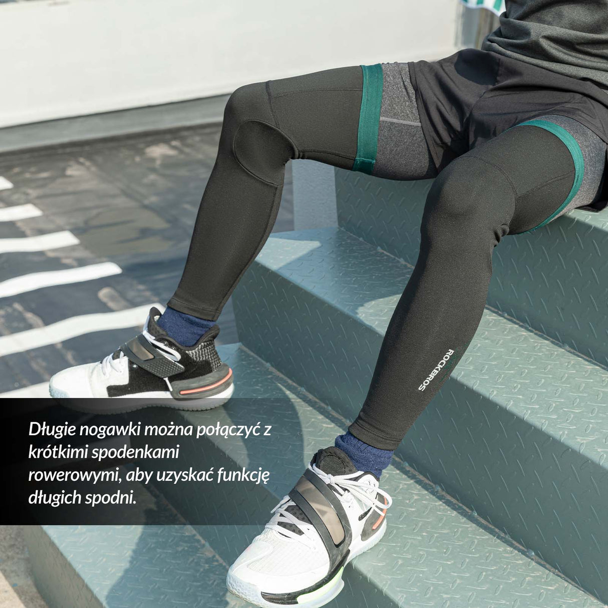 ROCKBROS ROCKBROS Ochraniacze Sportowe na Ręce Ocieplacze Rękawy Wiatroodporne Długie unisex Nogawki