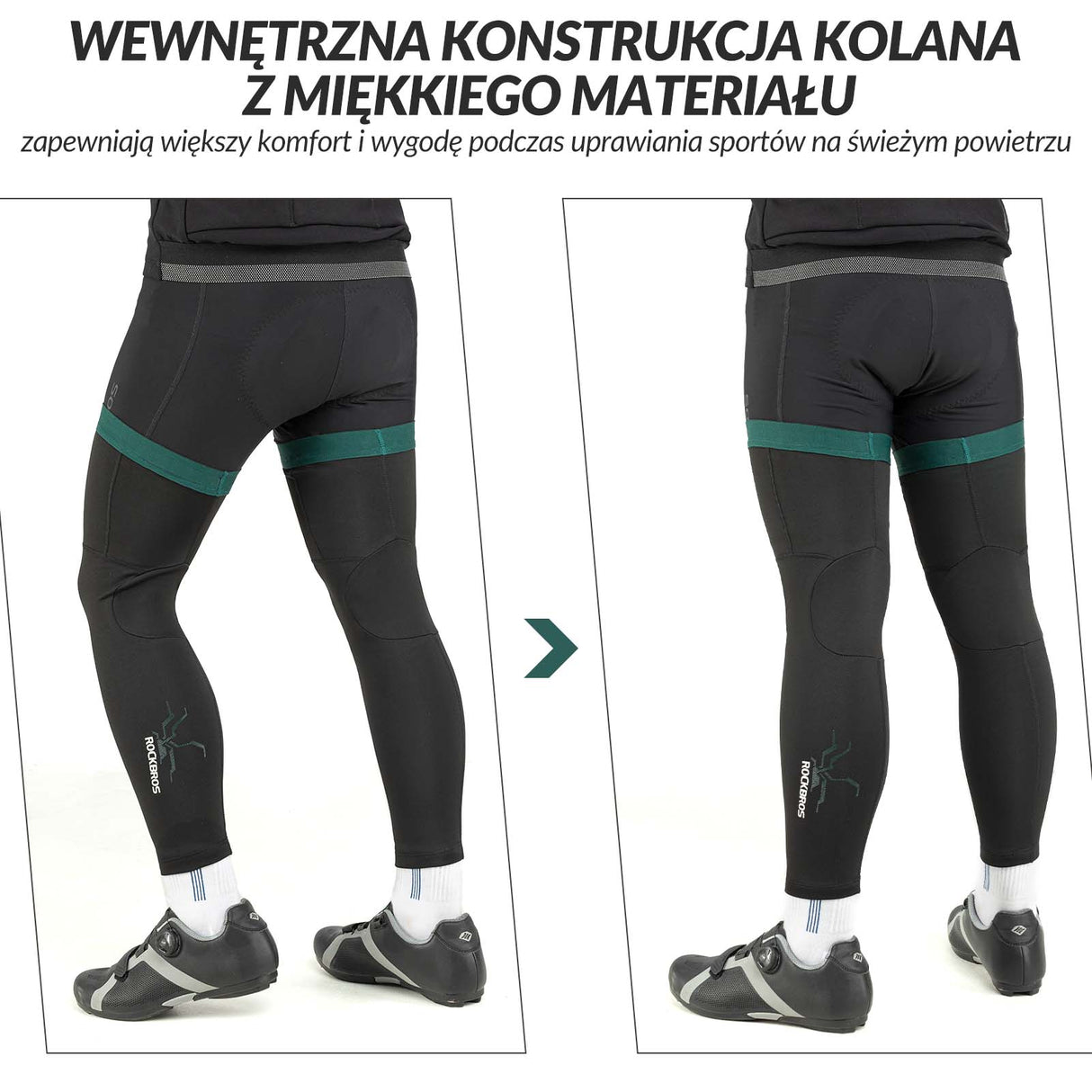 ROCKBROS ROCKBROS Ochraniacze Sportowe na Ręce Ocieplacze Rękawy Wiatroodporne Długie unisex Nogawki