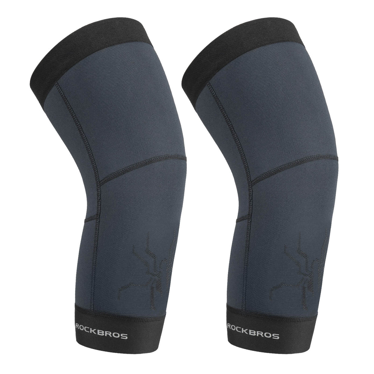 ROCKBROS ROCKBROS Ochraniacze Sportowe na Ręce Ocieplacze Rękawy Wiatroodporne Krótki styl Uniseks NogawkiNiebieski z czarnym S-M