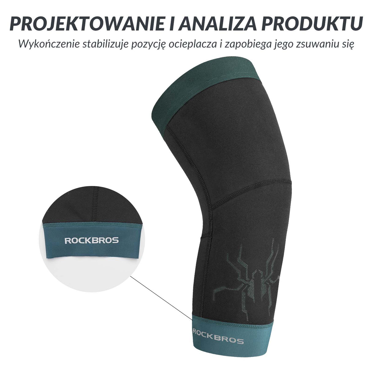 ROCKBROS ROCKBROS Ochraniacze Sportowe na Ręce Ocieplacze Rękawy Wiatroodporne Krótki styl Uniseks Nogawki