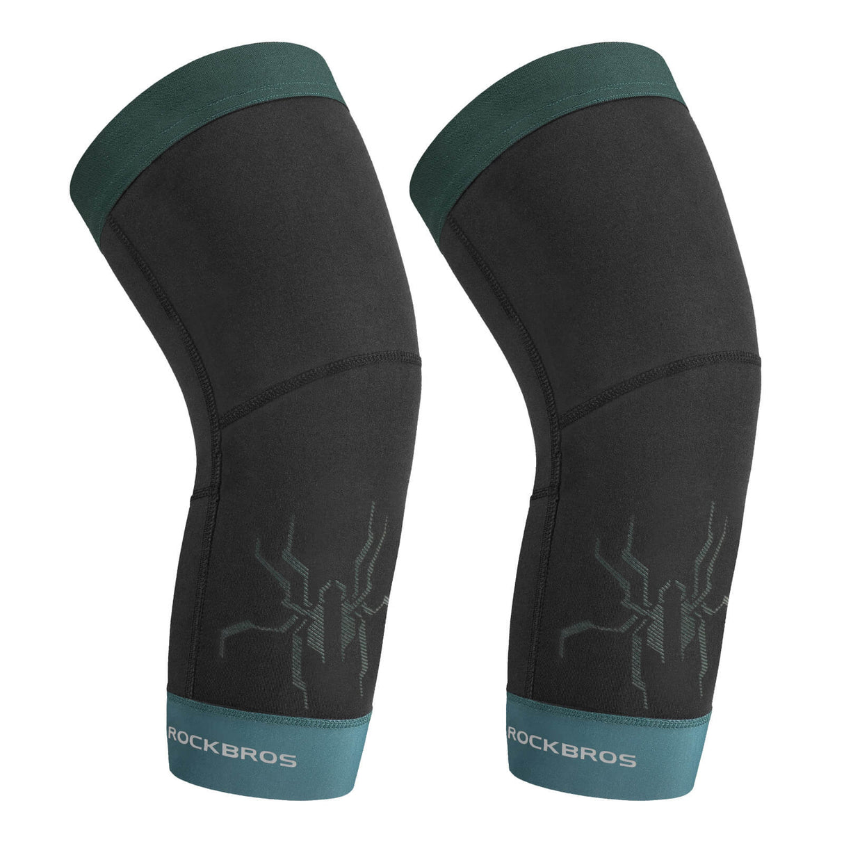 ROCKBROS ROCKBROS Ochraniacze Sportowe na Ręce Ocieplacze Rękawy Wiatroodporne Krótki styl Uniseks Nogawkizielonym z czarnym S-M