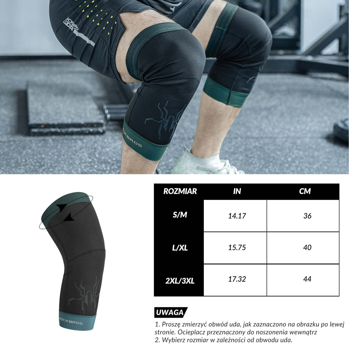 ROCKBROS ROCKBROS Ochraniacze Sportowe na Ręce Ocieplacze Rękawy Wiatroodporne Krótki styl Uniseks Nogawki