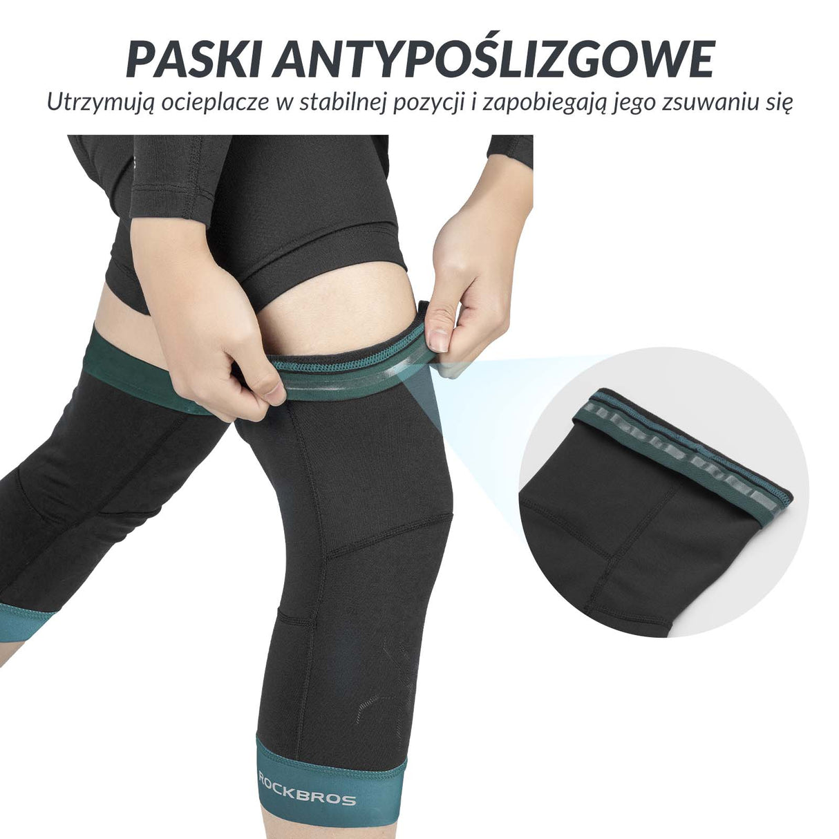 ROCKBROS ROCKBROS Ochraniacze Sportowe na Ręce Ocieplacze Rękawy Wiatroodporne Krótki styl Uniseks Nogawki