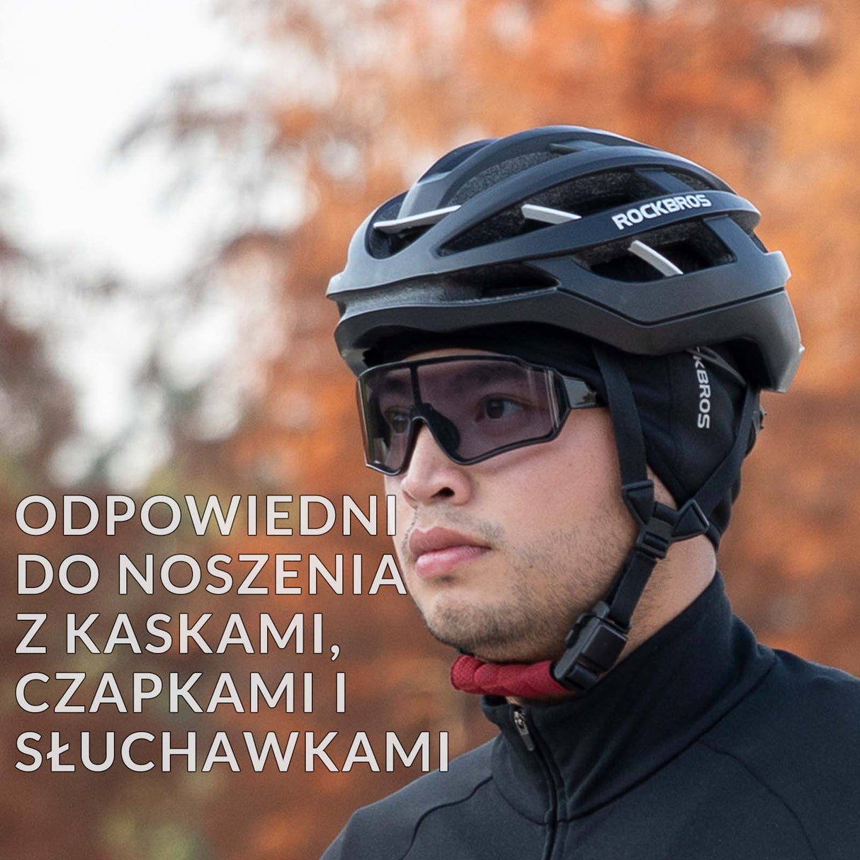 ROCKBROS Ocieplana Opaska na Głowę Sportowa Zimowa Termiczna Męska Damska Opaski