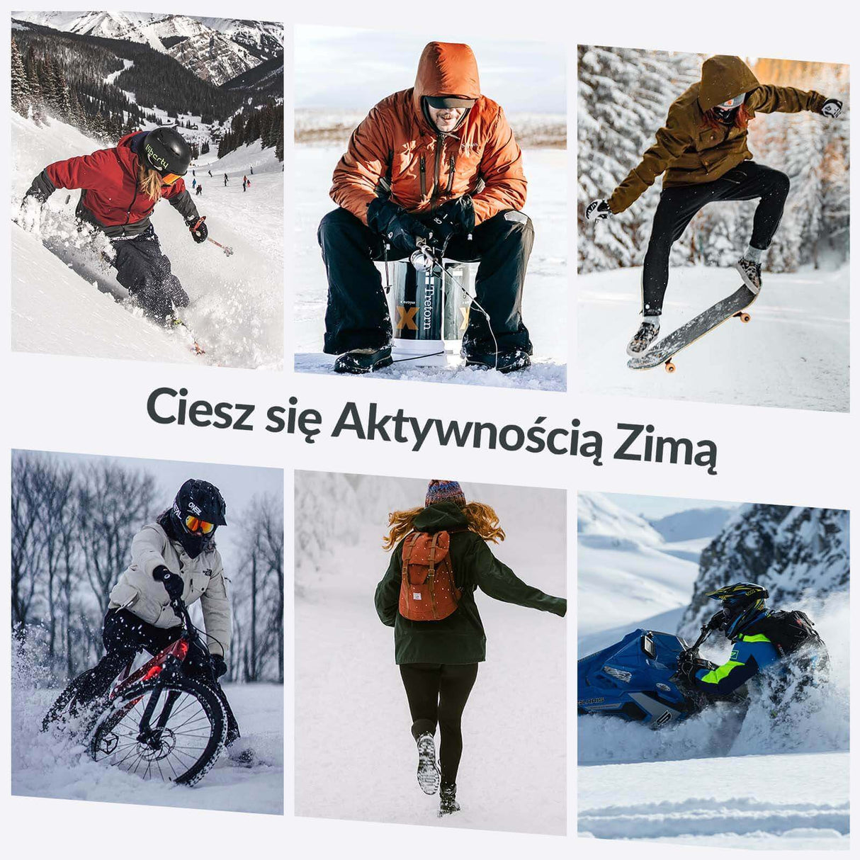 ROCKBROS Ocieplana Opaska na Głowę Sportowa Zimowa Termiczna Męska Damska Opaski