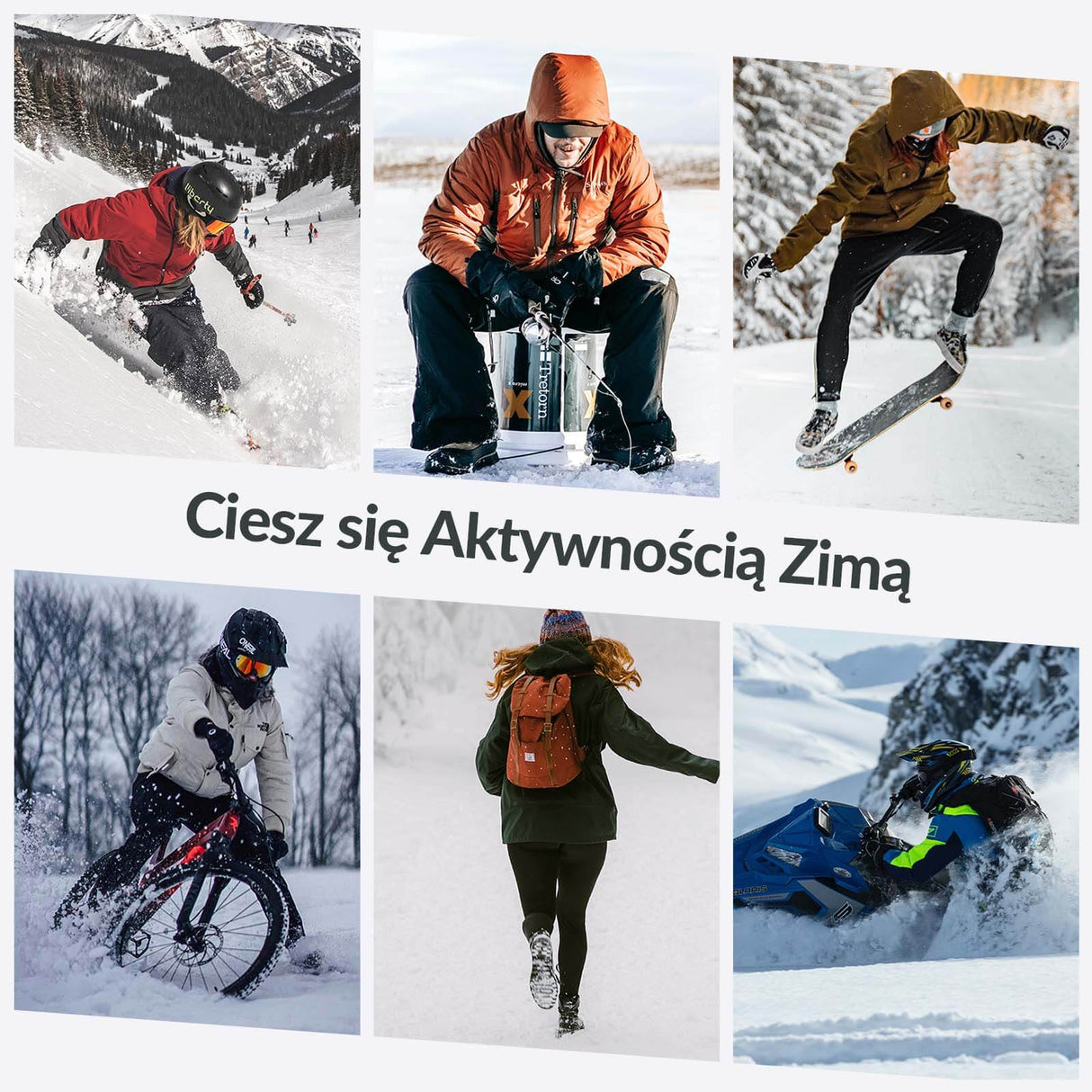 ROCKBROS Ocieplana Opaska na Głowę Sportowa Zimowa Termiczna Męska Damska Opaski