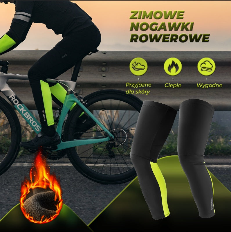 ROCKBROS Nogawki Zimowe Sportowe Pogrubiona Podszewka Elastzcyne-TT024 Nogawki