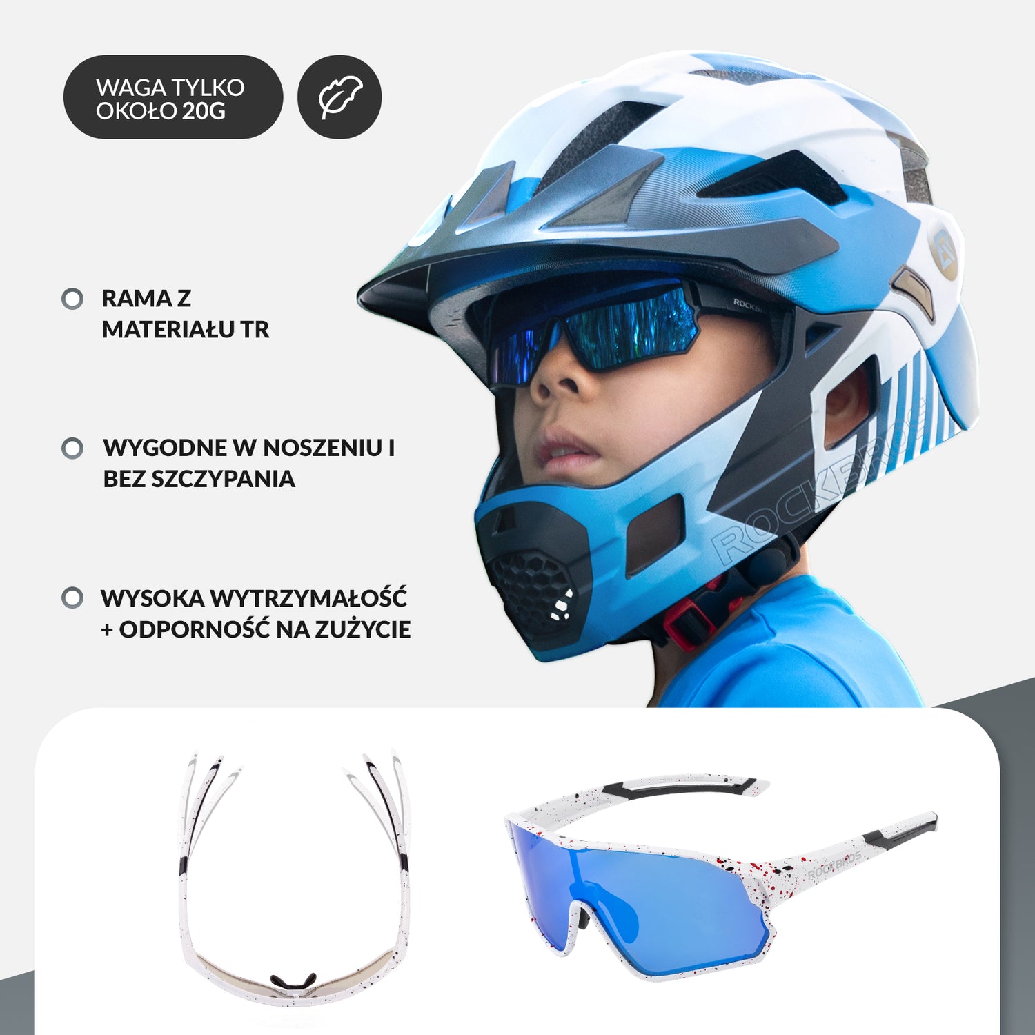 Dziecięce Okulary Rowerowe Polaryzacyjne