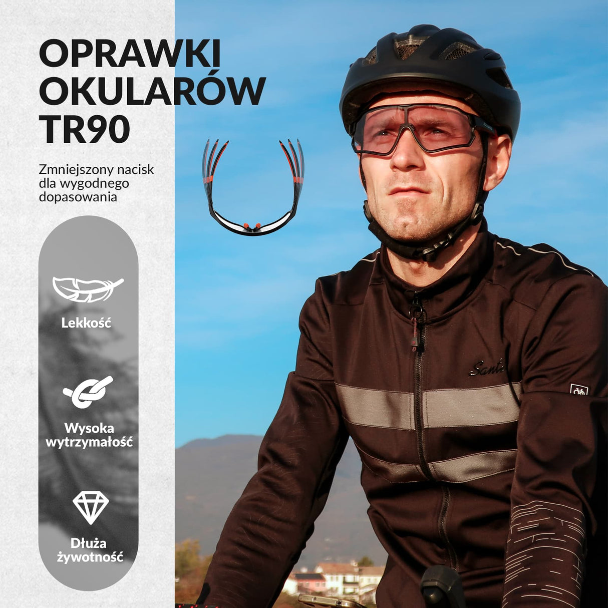 ROCKBROS Okulary Fotochromowe Przeciwsłoneczne UV400 Kobiety Mężczyźni-SP179 Okulary i gogle