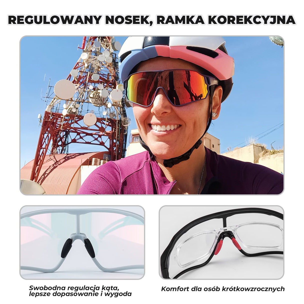 ROCKBROS Okulary Fotochromowe Przeciwsłoneczne UV400 Kobiety Mężczyźni-SP179 Okulary i gogle