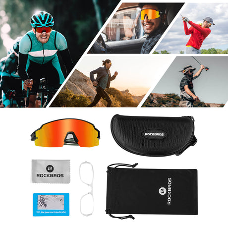 ROCKBROS ROCKBROS Okulary Rowerowe UV400 Fotochromowe Przeciwsłoneczne Wiatroszczelne Okulary i gogle