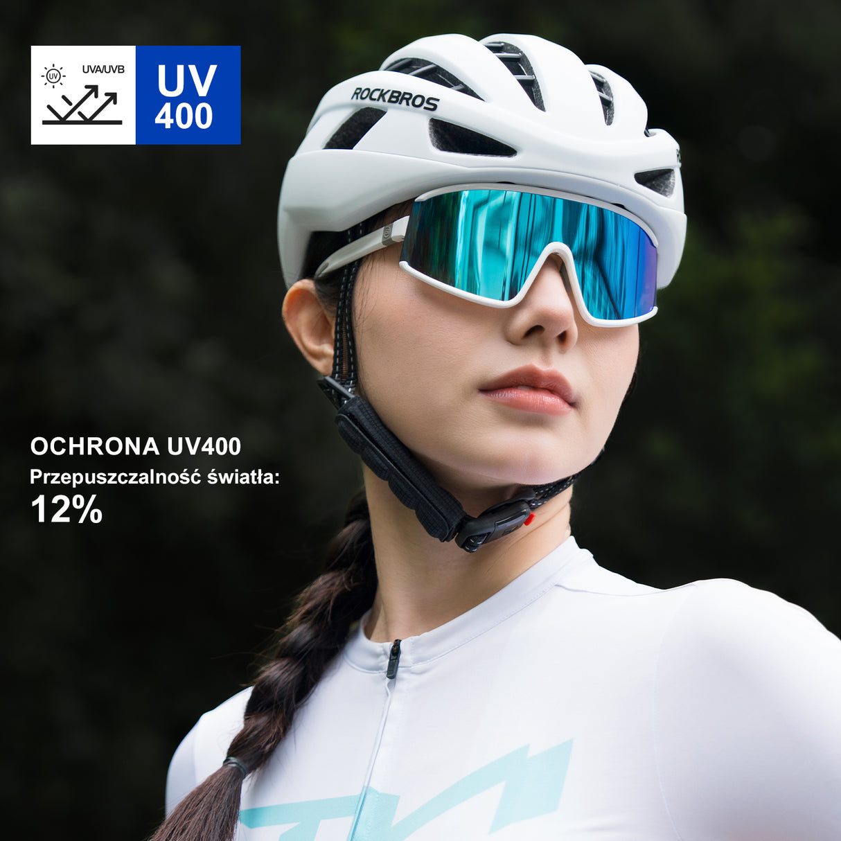 ROCKBROS Okulary Rowerowe Polaryzacyjne Ultralekkie Ochrona UV400 4 Kolory-SP376 Okulary i gogle