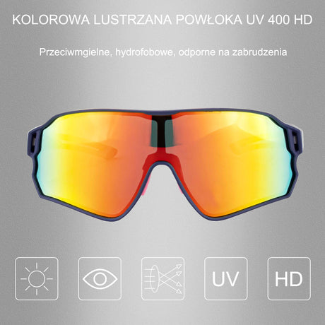 ROCKBROS ROCKBROS Okulary Rowerowe Przeciwsłoneczne Kolarskie Polaryzacja Ochrona UV Okulary i gogle