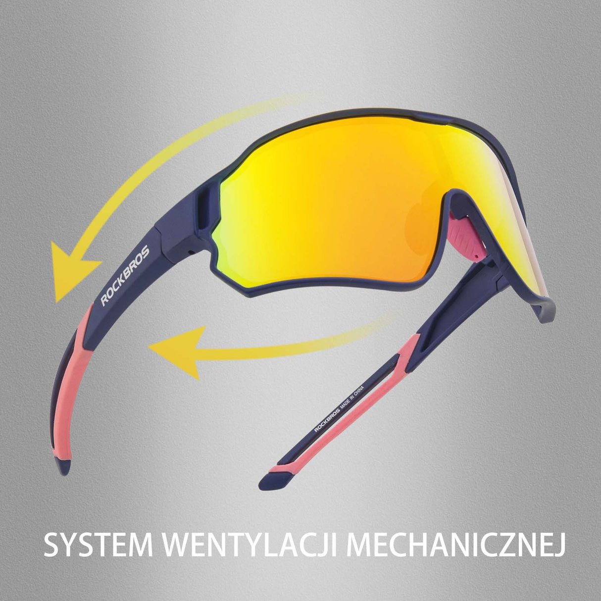 ROCKBROS ROCKBROS Okulary Rowerowe Przeciwsłoneczne Kolarskie Polaryzacja Ochrona UV Okulary i gogle