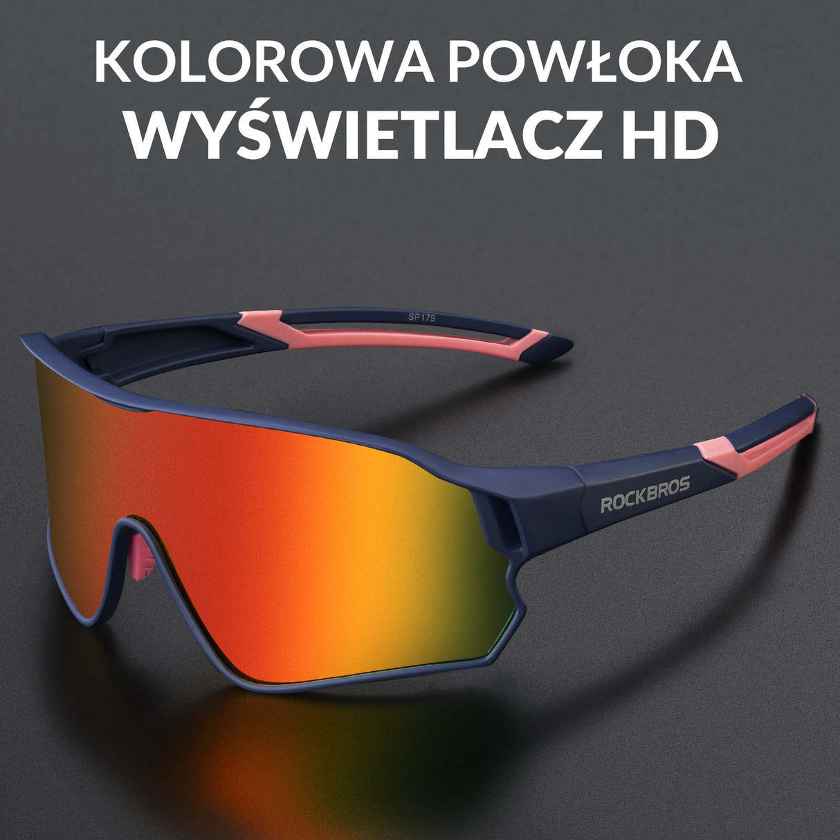 ROCKBROS ROCKBROS Okulary Rowerowe Przeciwsłoneczne Kolarskie Polaryzacja Ochrona UV Okulary i gogle