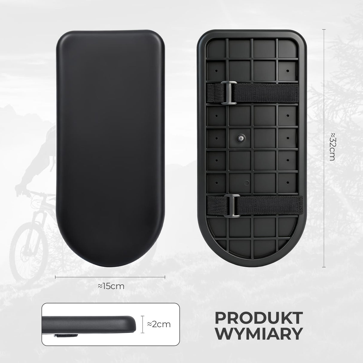 ROCKBROS Poduszka na Bagażnik Rowerowy Komfort i Łatwy Montaż-5251 Bagażniki