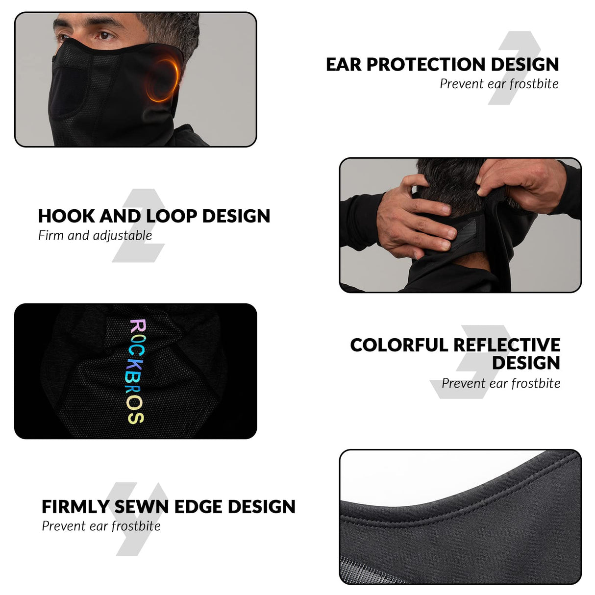 ROCKBROS Połowa Kominiarka Do Sportów Na Świeżym Powietrzu Osłony twarzy