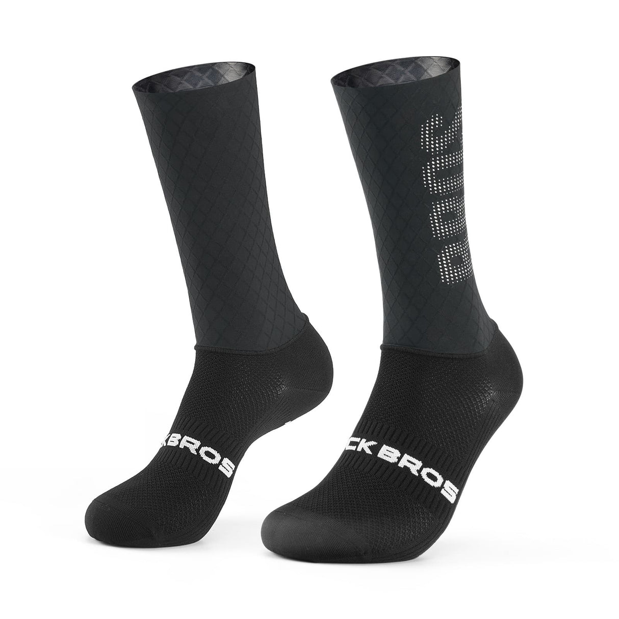 ROCKBROS Skarpety Profesjonalne Kompresyjne Kolarskie do Połowy łydki-YDWZ001 SkarpetkaCzarne srebro S