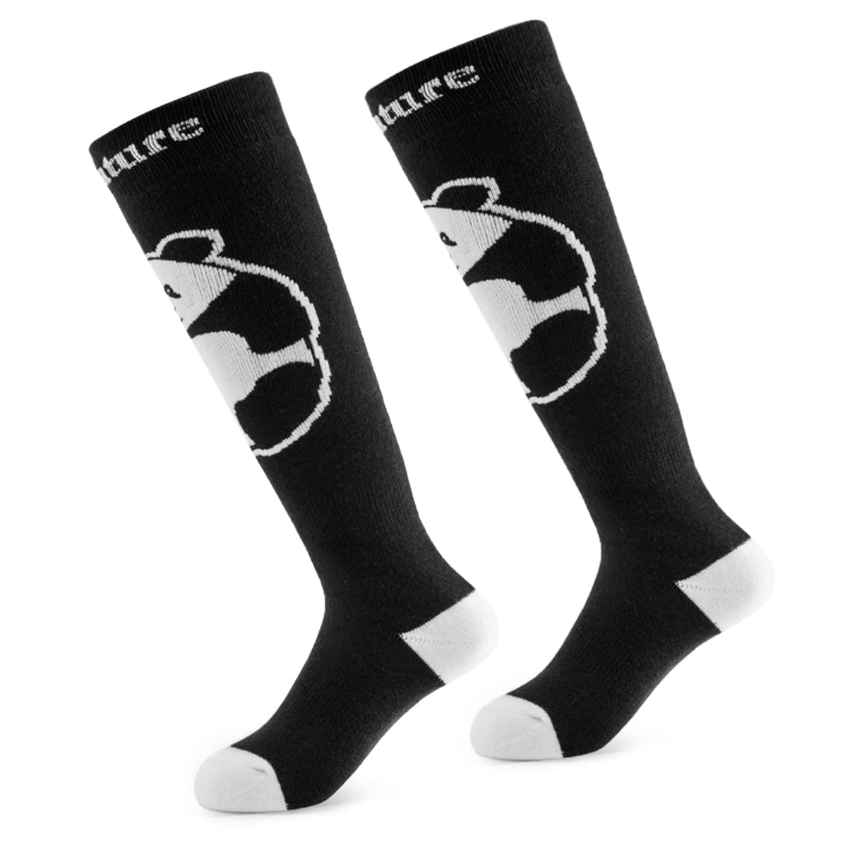 Qunature Qunature Dziecięce Skarpety Narciarskie Do Kolan W Kolorze Pandy-Q23-015 SkarpetkaCzarny S