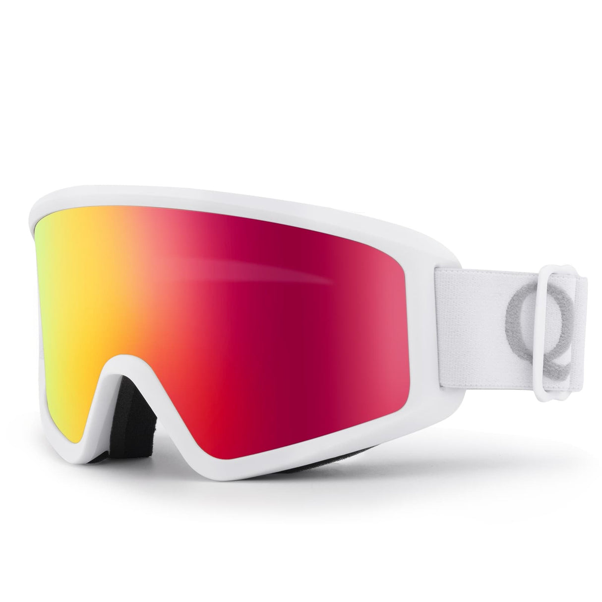 Qunature Qunature Gogle Narciarskie Śniegowe Ochrona UV Damskie/Męskie Przeciwmgielne -Q23-003 Gogle narciarskieBiałe